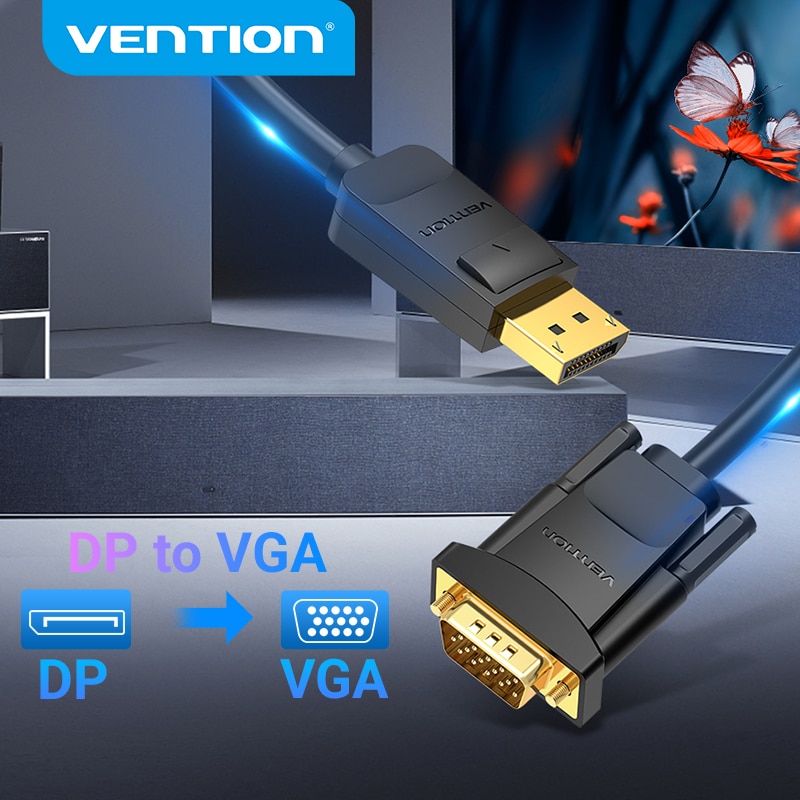 Vention Displayport-VGA ̺ 1080P DP-VGA ȯ - Ʈ   ÷ Ʈ-VGA 